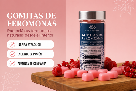 •Aura Femme• (GOMITAS DE FEROMONAS VIP)x20