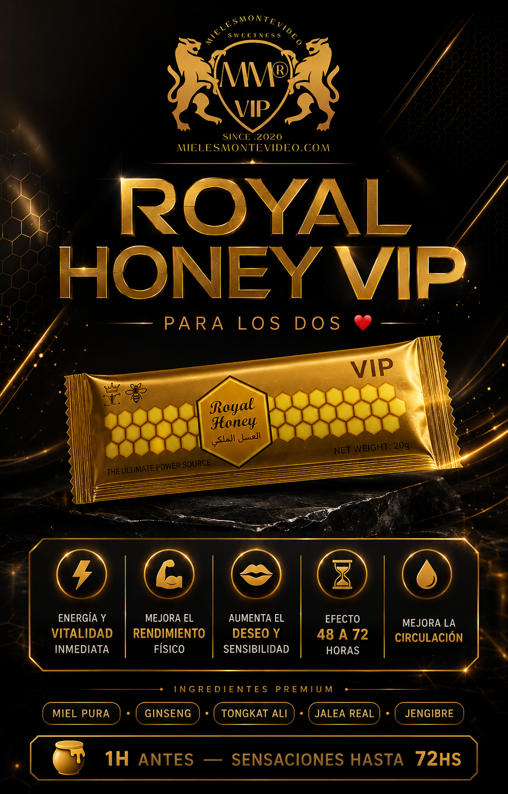 1 SOBRE MIEL Royal Honey – 20mg 20% OFF