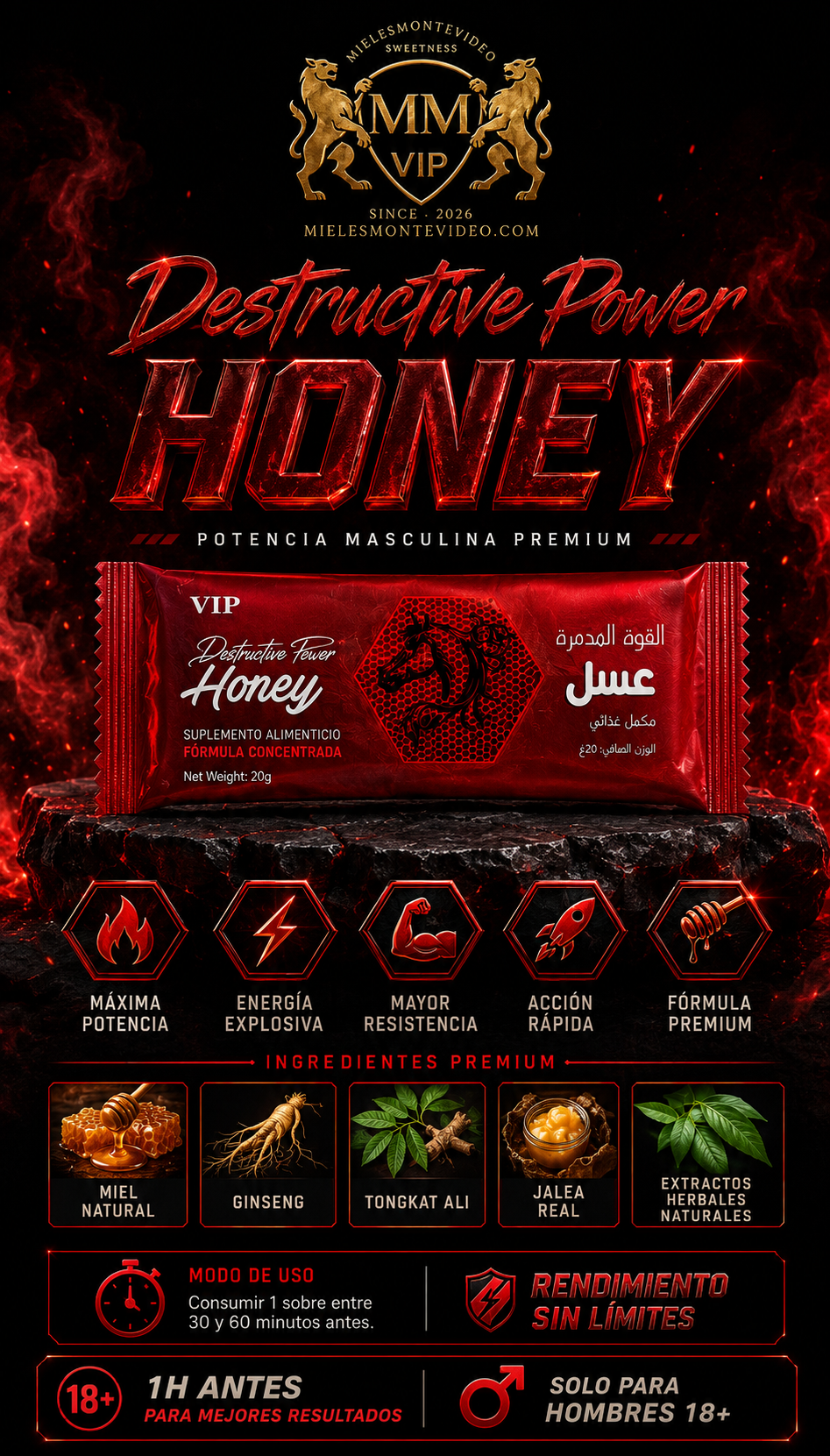 Línea Élite: Destructive Power Honey X1 , Solo para Expertos